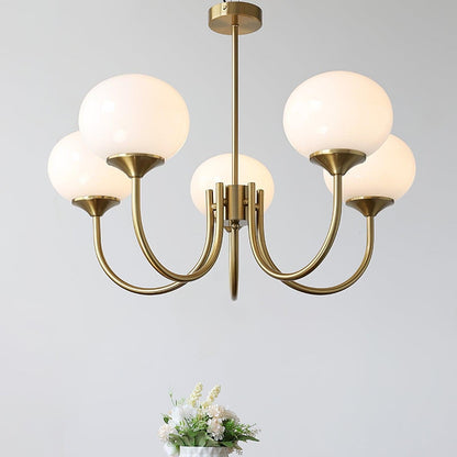 Soft Pink Crystal Glass Pendant Light Fixture
