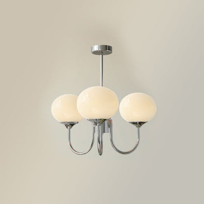 Soft Pink Crystal Glass Pendant Light Fixture