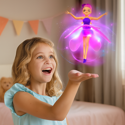 Colorful Fairy Doll with LED Lights and Motion Sensor