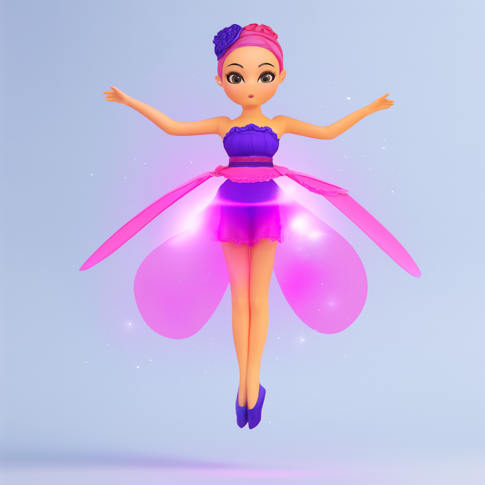 Colorful Fairy Doll with LED Lights and Motion Sensor - Luxicro