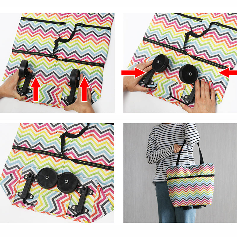 Folding Reusable Shopping Tote Bag