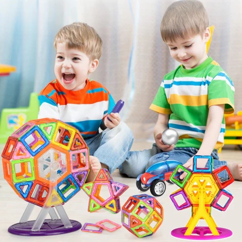 Colorful Magnetic Building Blocks Set