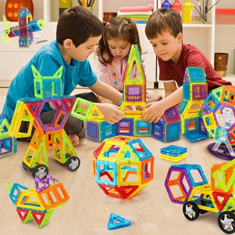 Colorful Magnetic Building Blocks Set - Luxicro