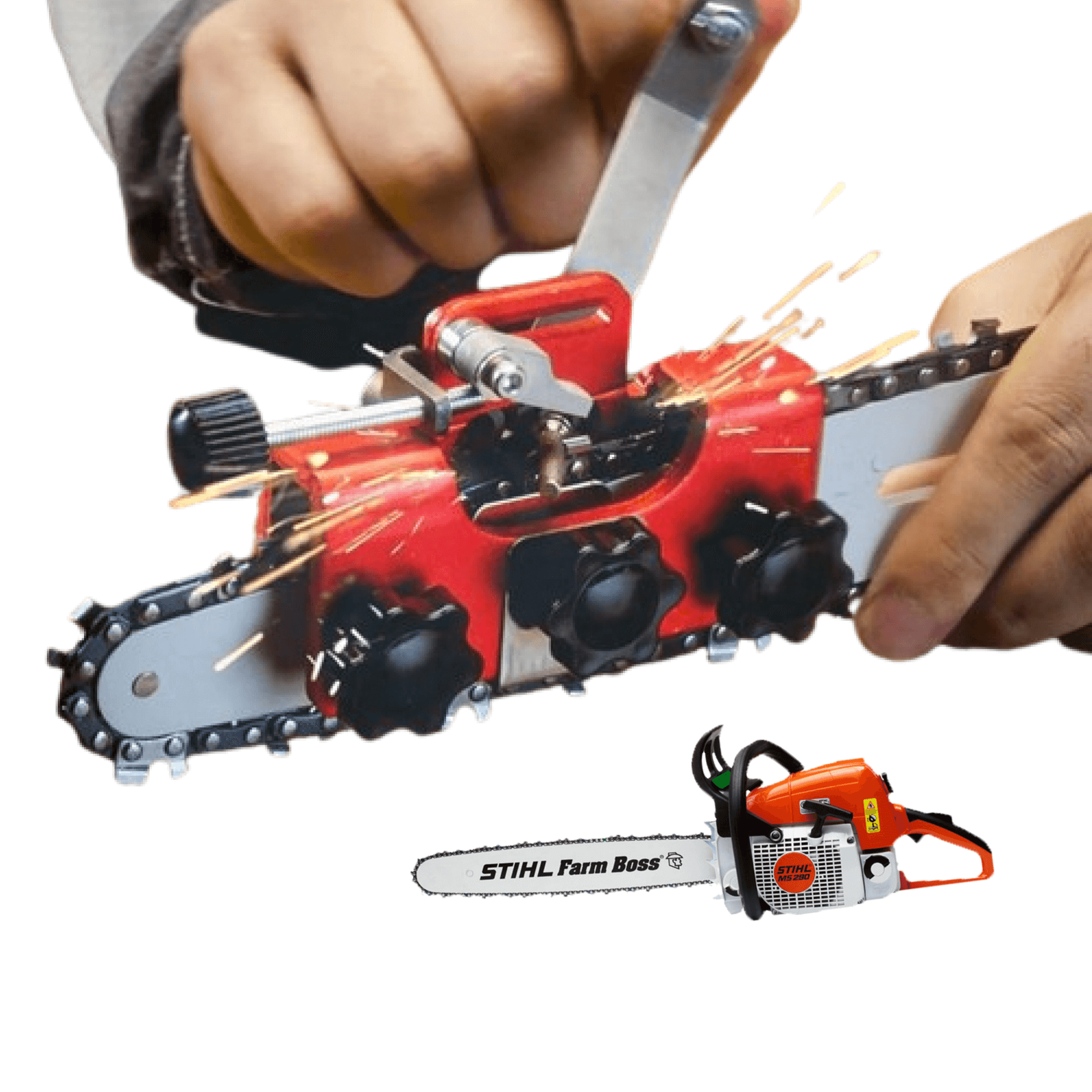 Easy Chainsaw Blade Sharpener Kit Set - Luxicro