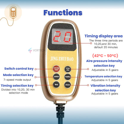 Compact Neck Massager with Heat and Knead Function