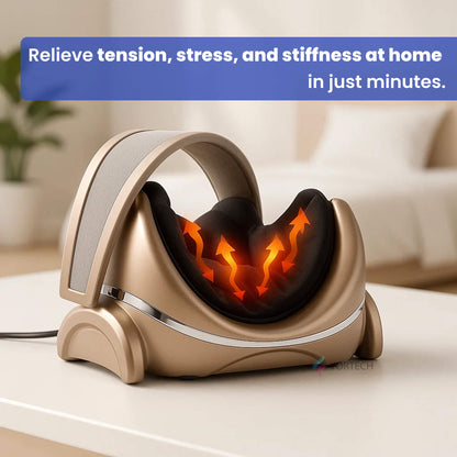 Compact Neck Massager with Heat and Knead Function