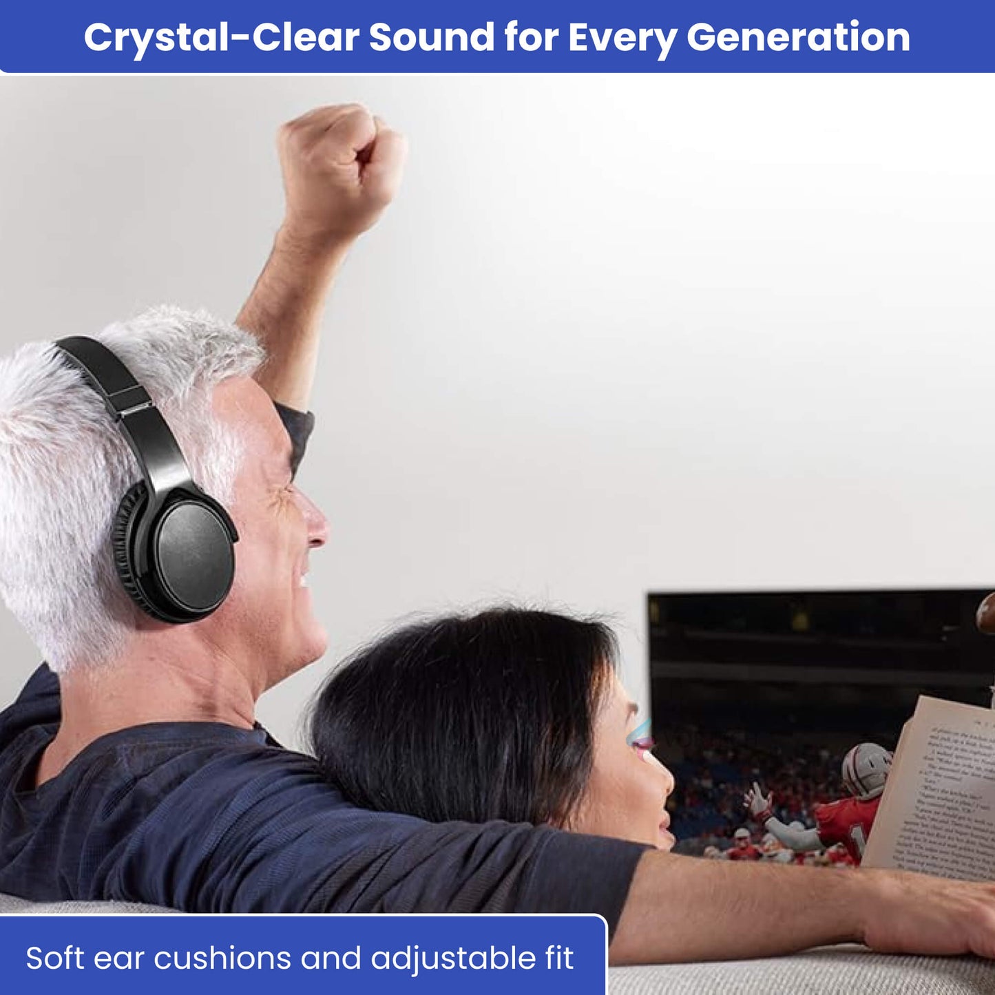 Soundproof TV Earbuds with Comfort Fit