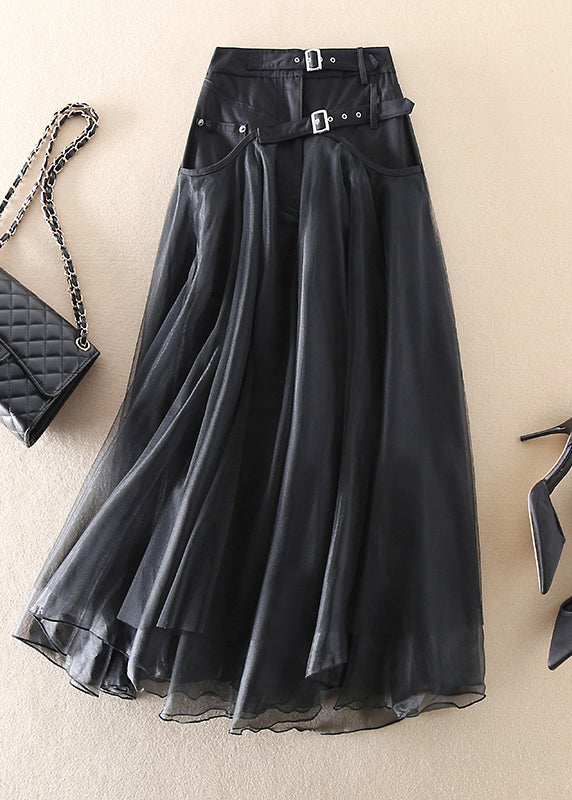 Chic Ombre Ruffled Midi Skirt Spring Collection