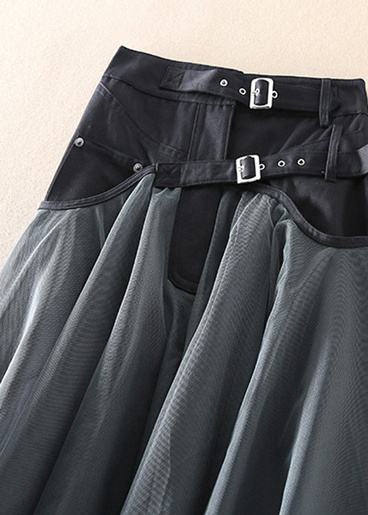 Chic Ombre Ruffled Midi Skirt Spring Collection