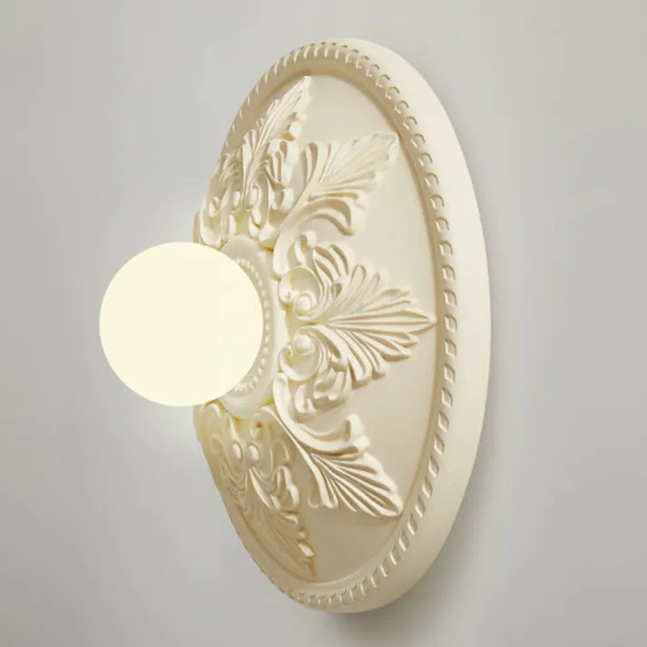 Bright White Plastic Wall Light