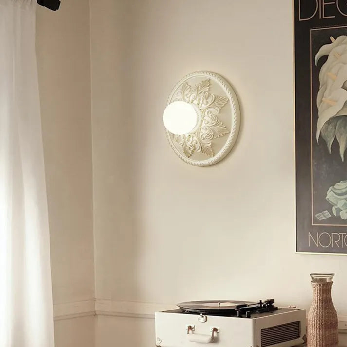Bright White Plastic Wall Light