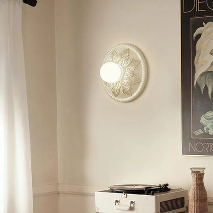 Bright White Plastic Wall Light