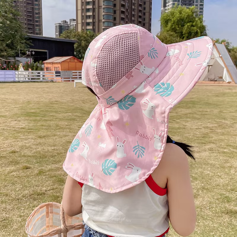 Children's UPF Summer Sun Cap with Adjustable Chin Strap