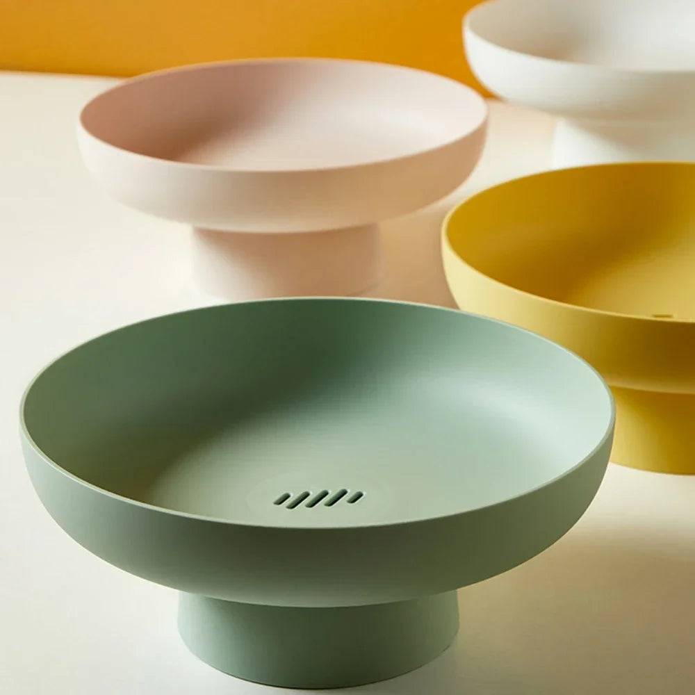 Simple Black Plastic Colander Bowl - Luxicro