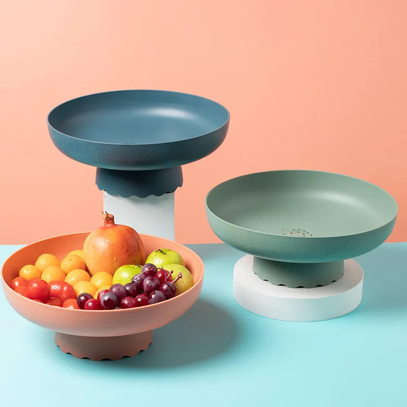 Simple Black Plastic Colander Bowl