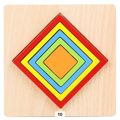 Colorful Wooden Jigsaw Puzzle Toy