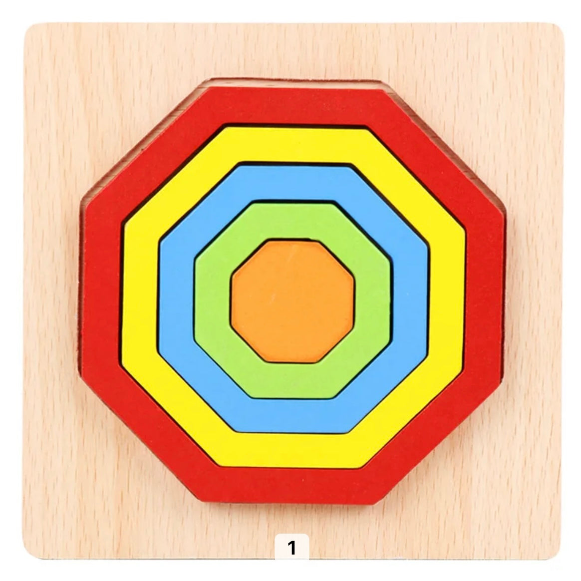 Colorful Wooden Jigsaw Puzzle Toy