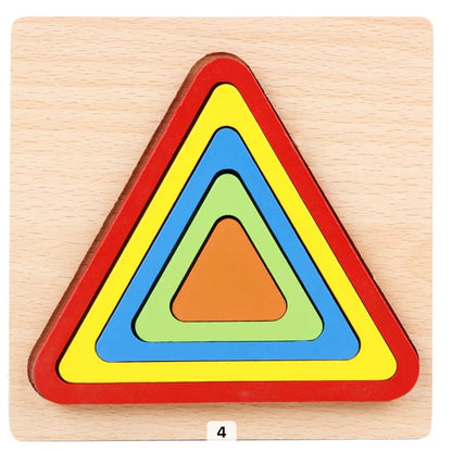 Colorful Wooden Jigsaw Puzzle Toy