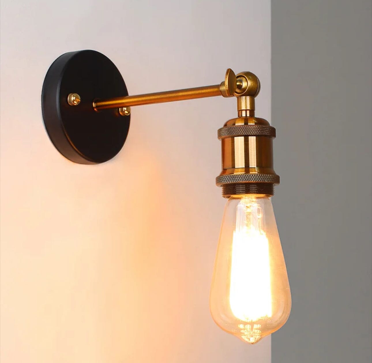 Rustic Edison Bulb Wall Light for Warm Home Decor