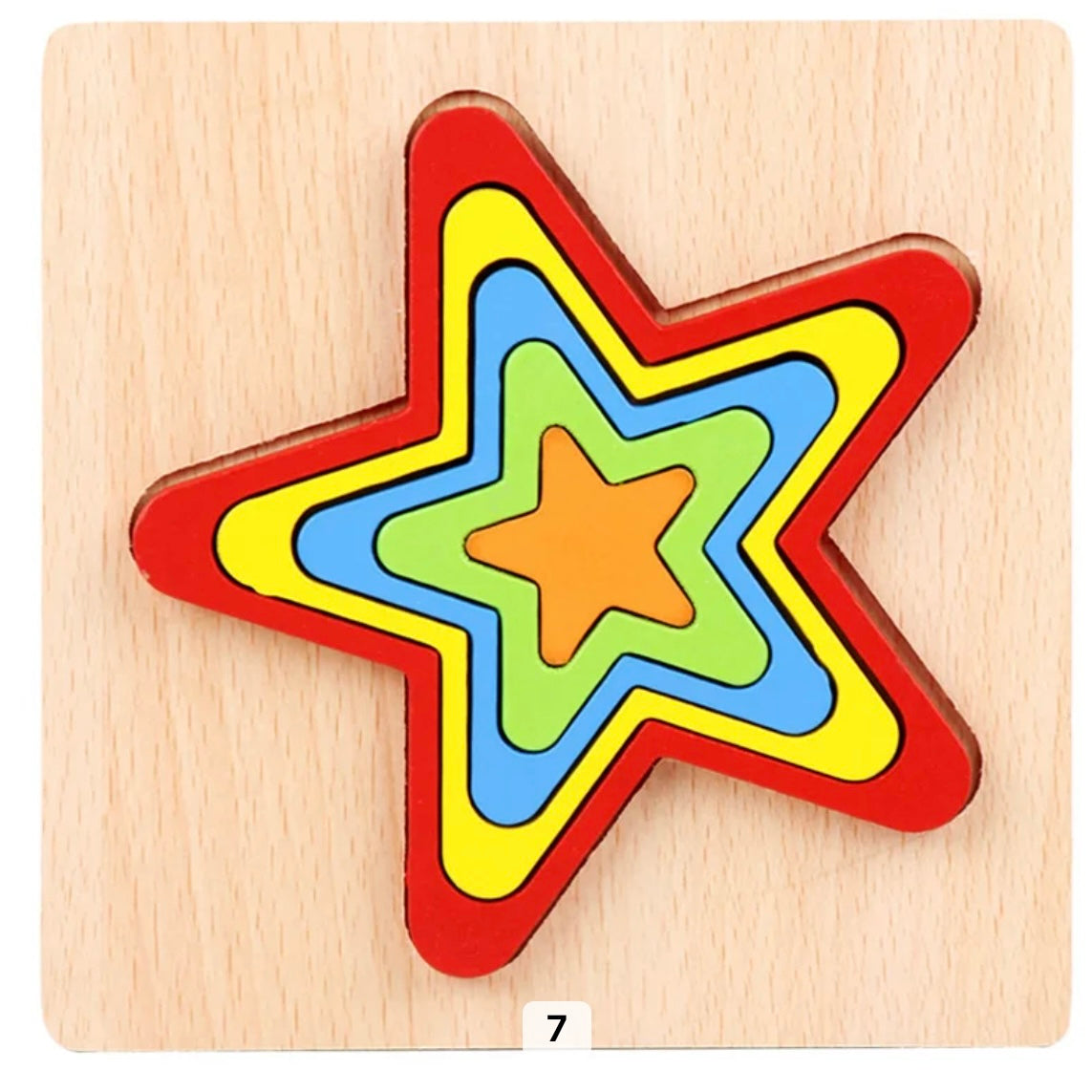 Colorful Wooden Jigsaw Puzzle Toy