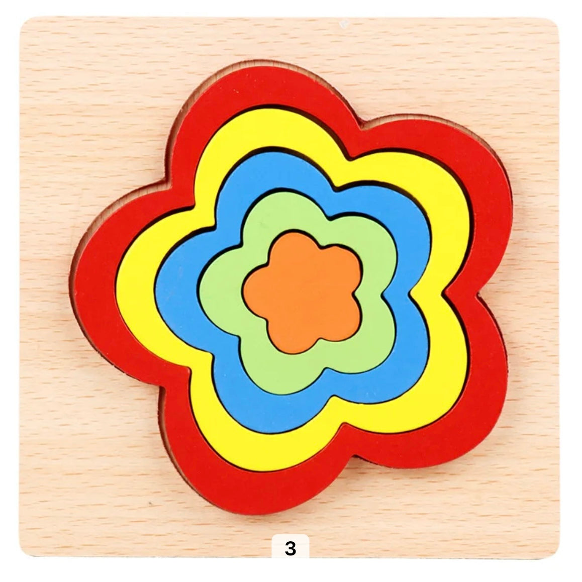 Colorful Wooden Jigsaw Puzzle Toy - Luxicro