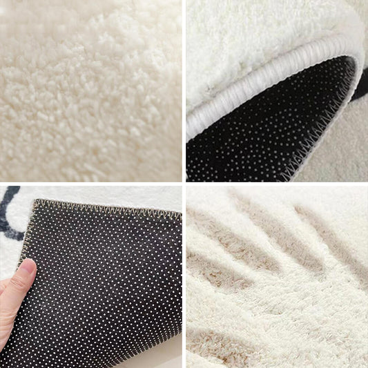 Cozy Checkered Floor Rug Soft Rectangle Carpet - Luxicro