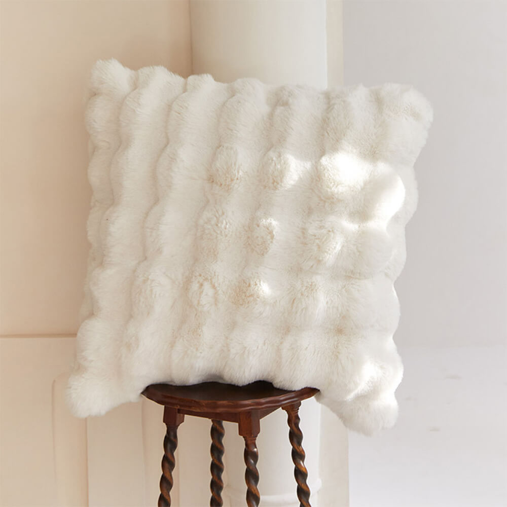 Soft Faux Fur Double Layer Throw Blanket
