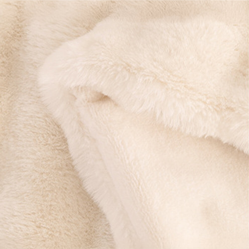 Soft Faux Fur Double Layer Throw Blanket