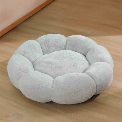 Cozy Pet Bed with Cute Floral Design & Removable Cover