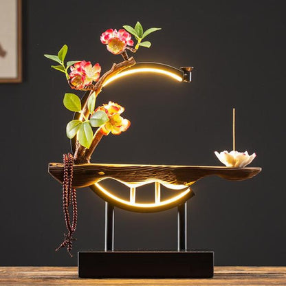 Decorative Stone Waterfall Incense Burner