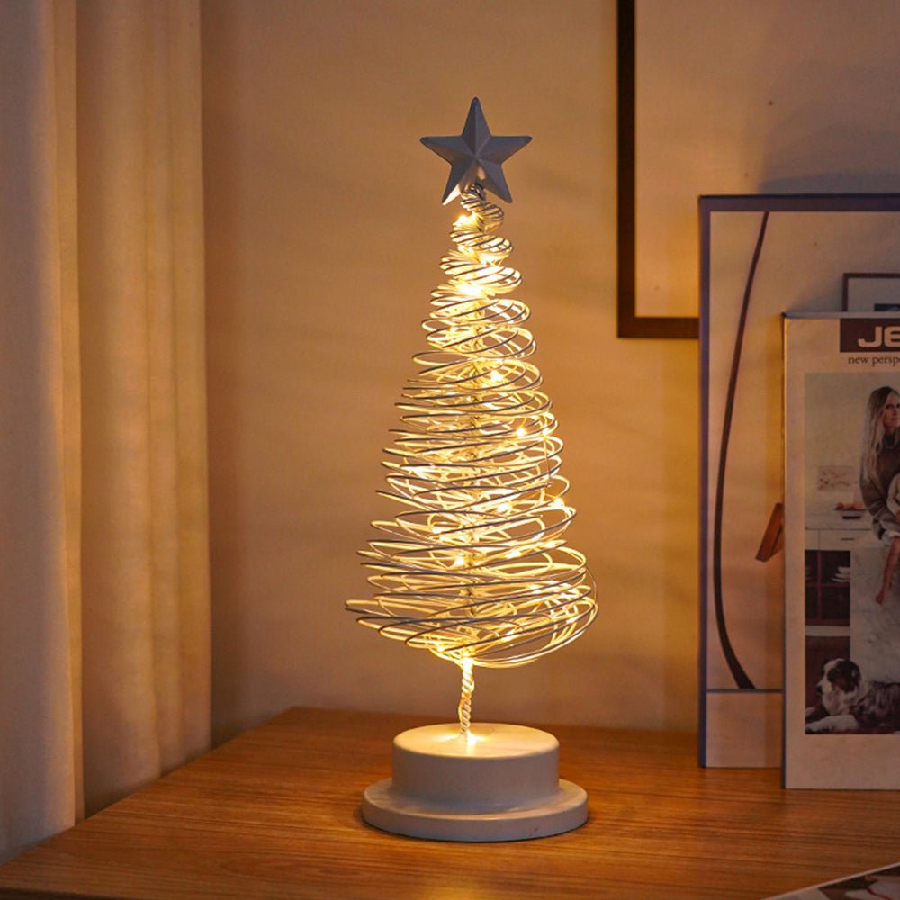 Small LED Tabletop Christmas Tree with Star