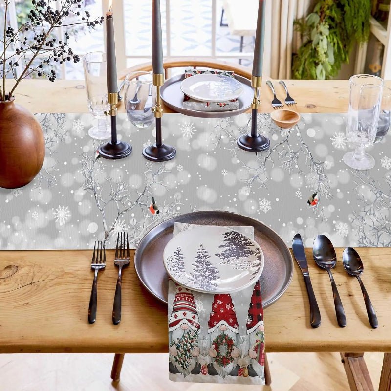 Festive Winter Snow Table Centerpiece
