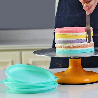 Easy Release Silicone Cake Pan Molds - Luxicro