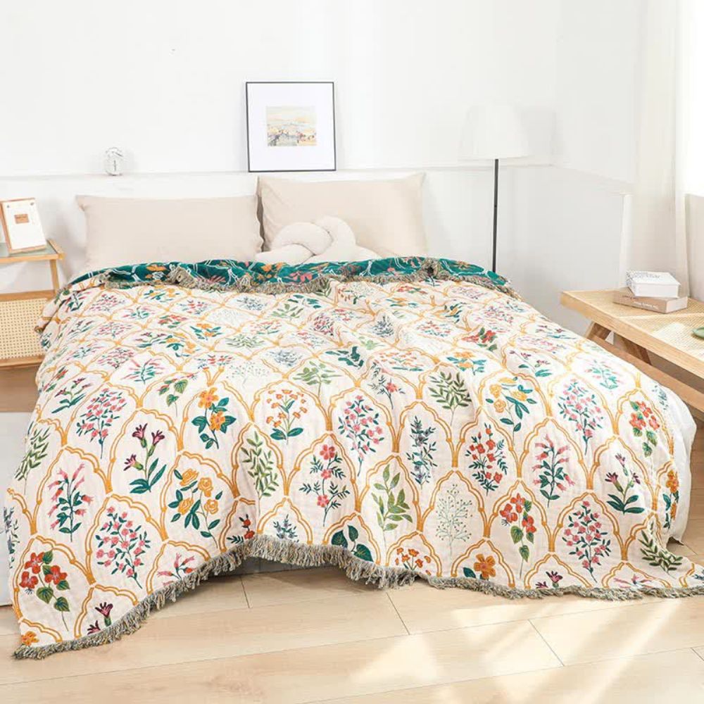 Relaxing Outdoor Cotton Throw Blanket - Luxicro