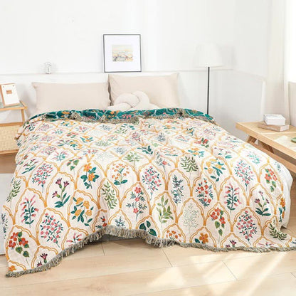 Relaxing Outdoor Cotton Throw Blanket - Luxicro