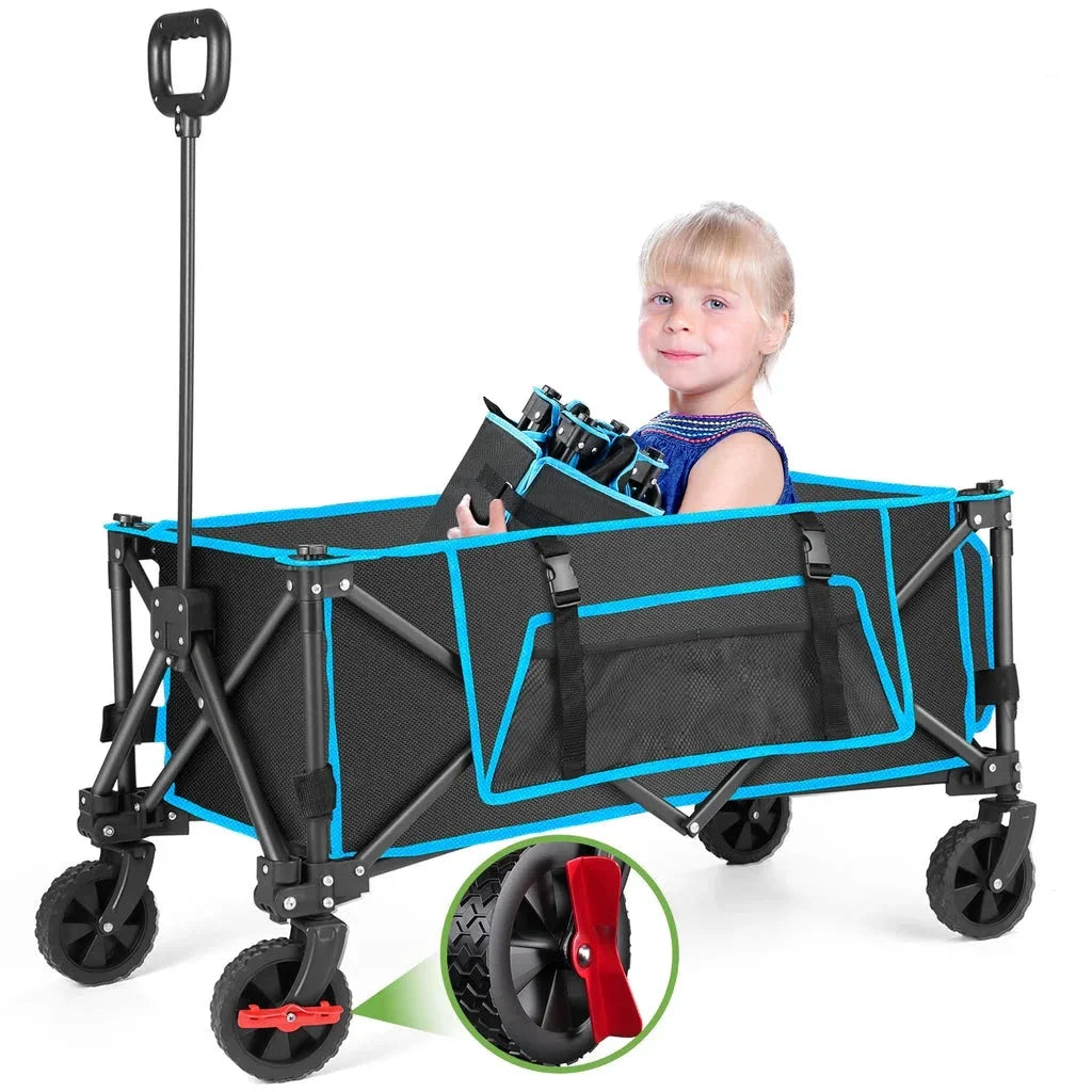 Strong Collapsible Outdoor Utility Wagon - Luxicro