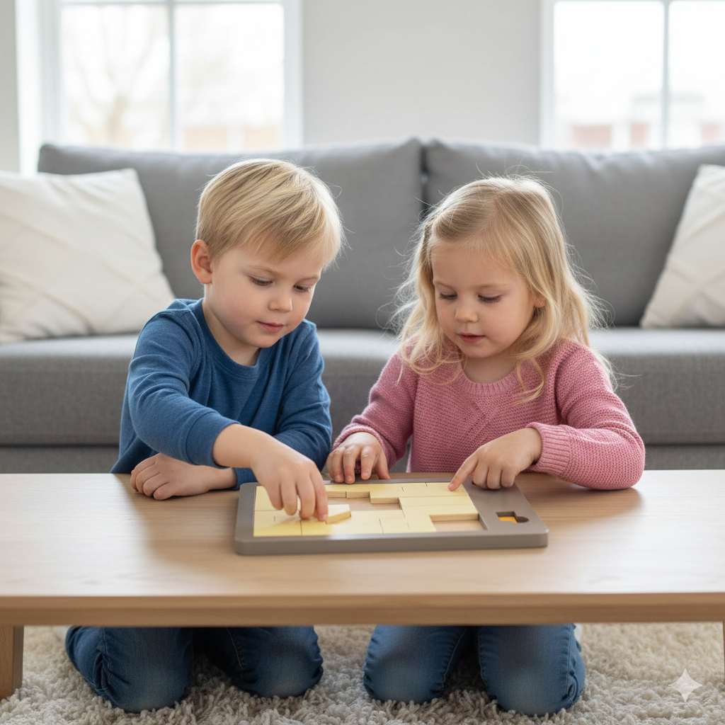 Classic Wooden Brain Teaser Puzzle - Luxicro