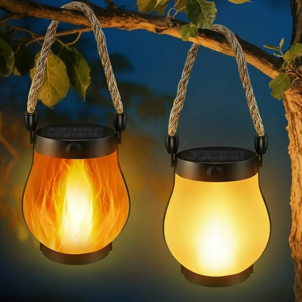 Warm Outdoor Patio Solar Lanterns - Luxicro