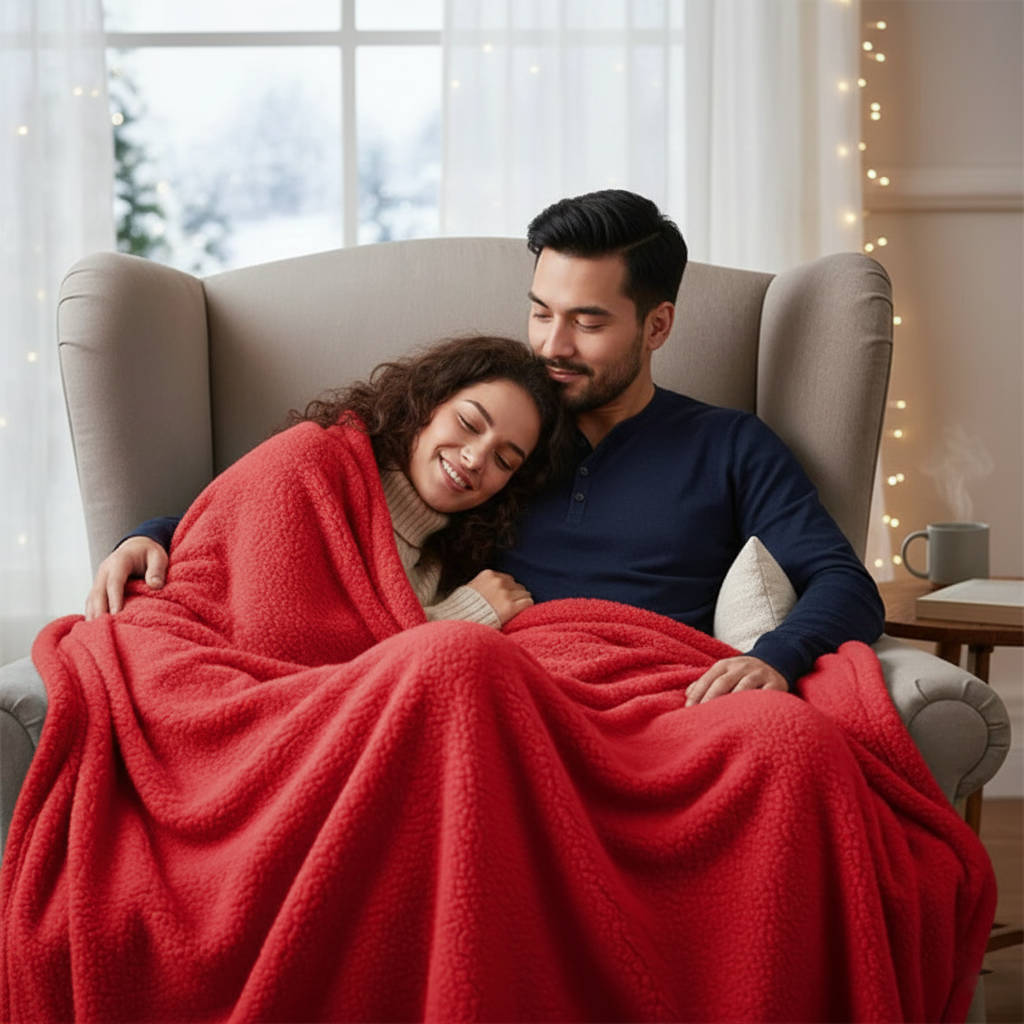 Cozy Waterproof Throw Blanket for Two - Luxicro