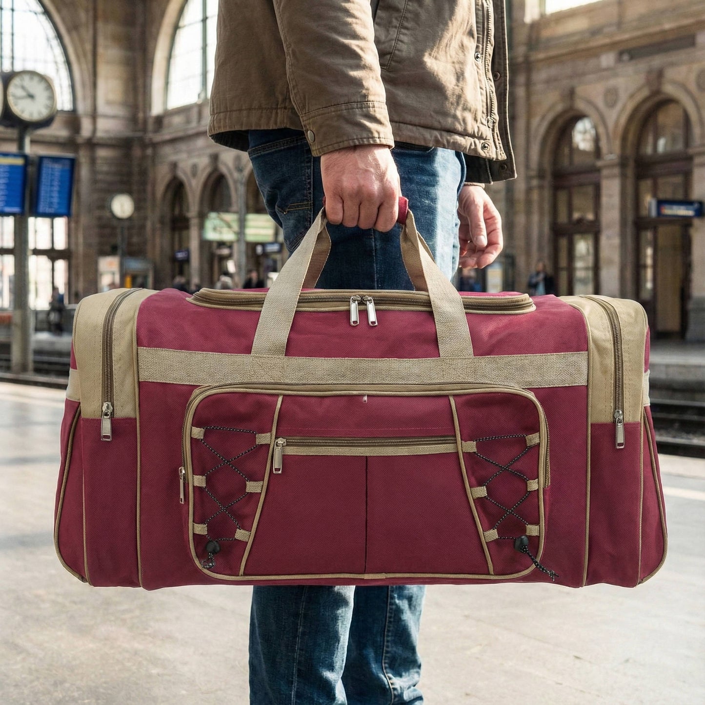 Big Water-Resistant Travel Duffle Bag