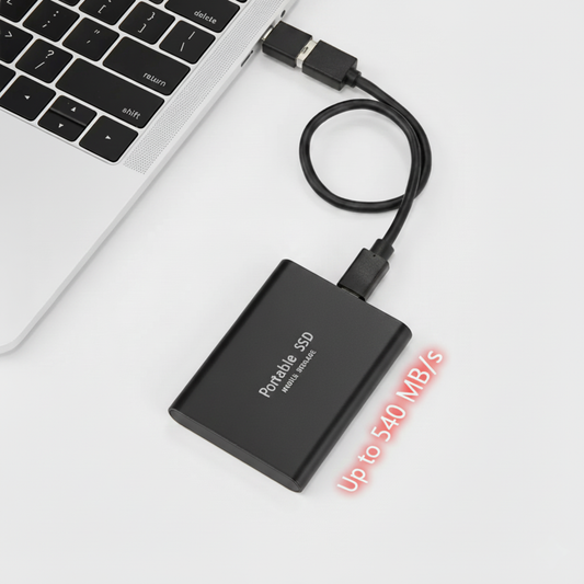 Compact USB-C External SSD 128TB Portable Hard Drive - Luxicro