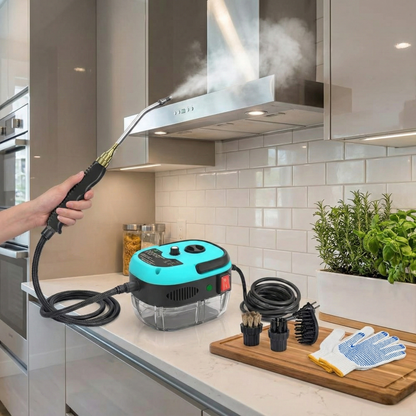 Powerful Compact Handheld Steam Power Cleaner - Luxicro