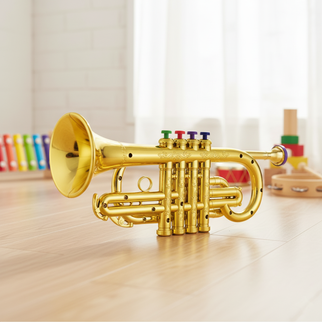 Fun Kids Trumpet Toy Instrument - Luxicro