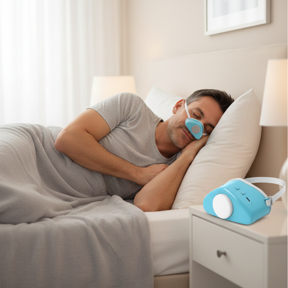 Compact Sleep Apnea Relief Mask Device - Luxicro
