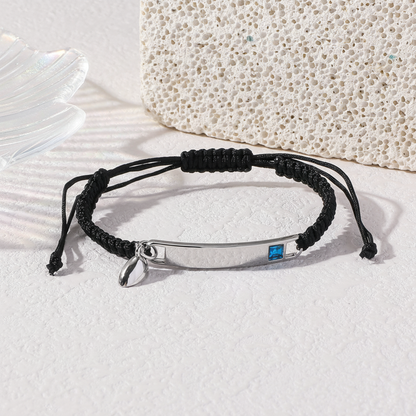 Personalized Love Heart Magnetic Charm Bangle Set