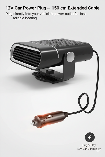 Compact 12V Car Heater Fan