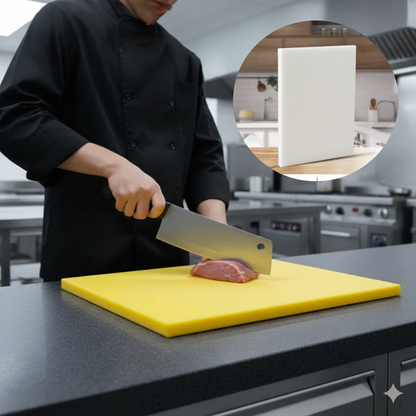 Durable Plastic Cutting Board | Heavy Duty Easy Clean Surface