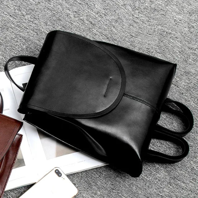 Premium Leather Backpack for Women