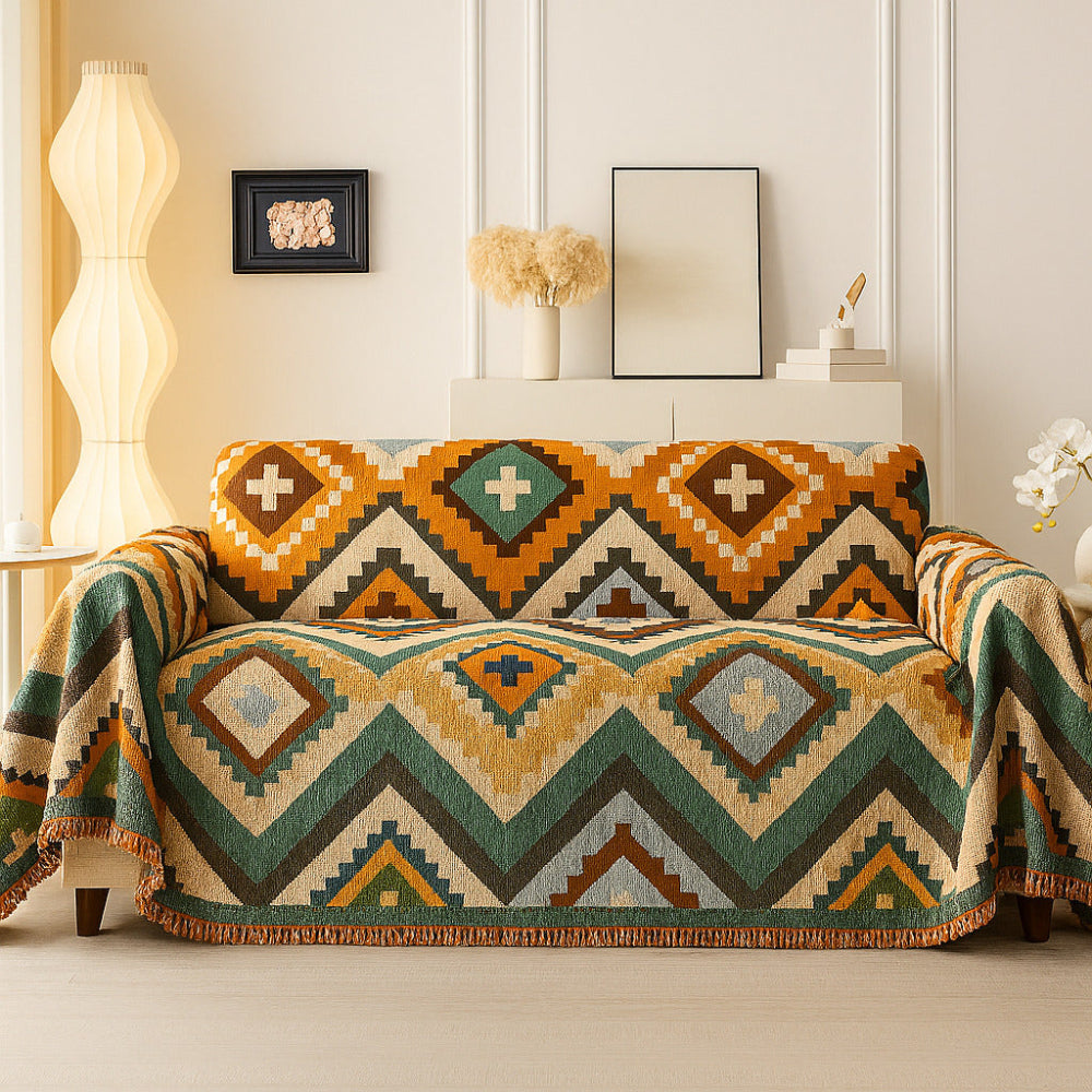 Southwest Style Couch Slipcover - Luxicro