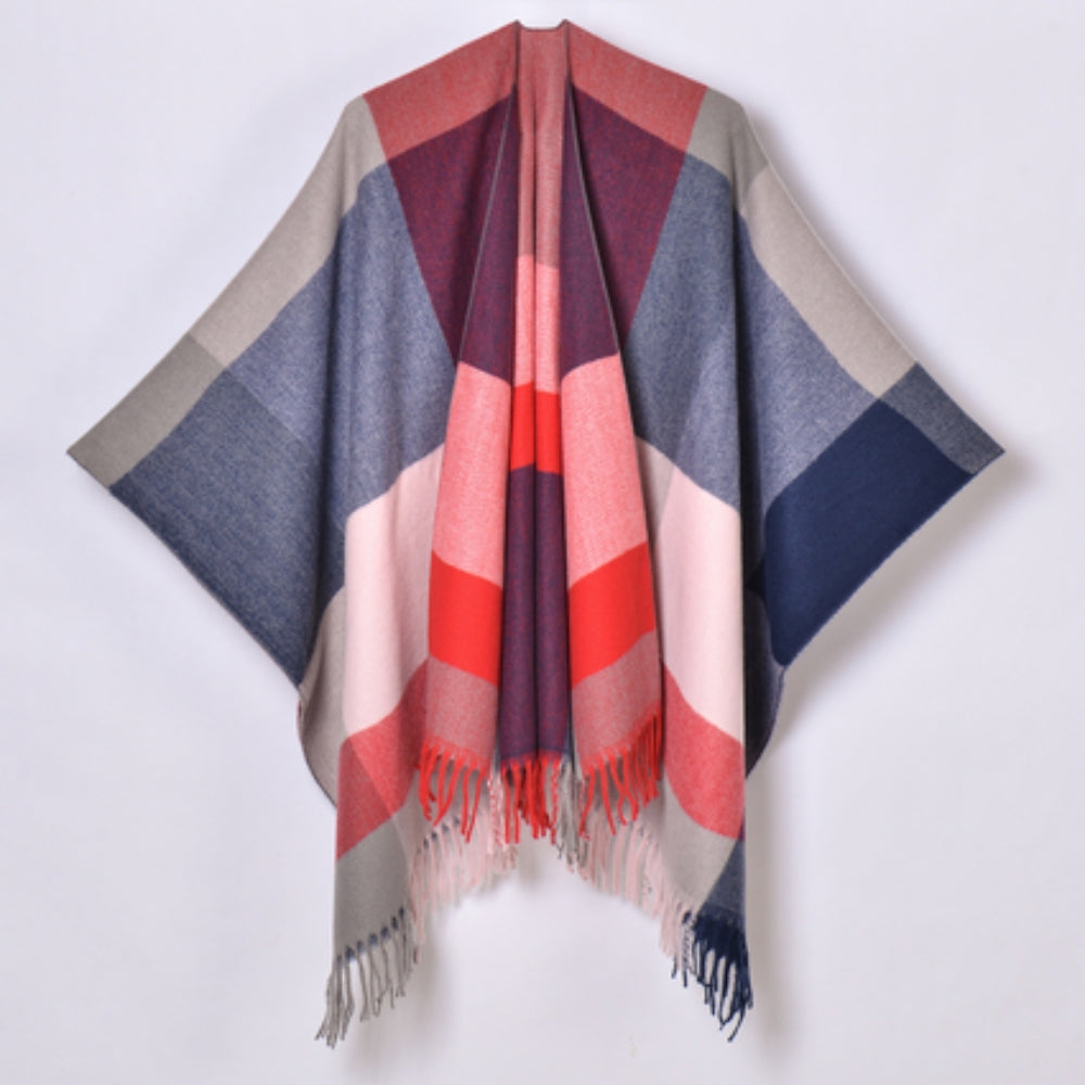 Waterproof Shawl Collar Poncho Cardigan